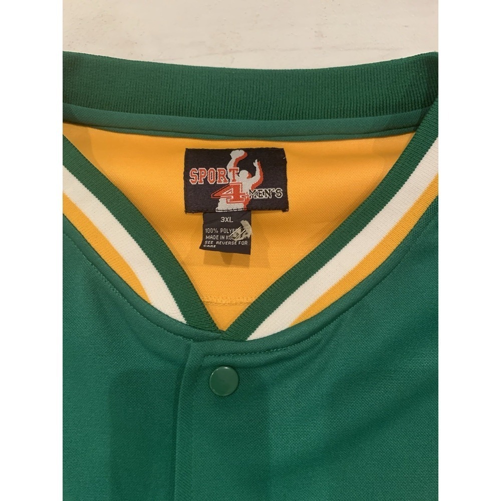 Sports 4 Men Boston Celtics Warmup Snap Up Size 3XL - Picture 4 of 4